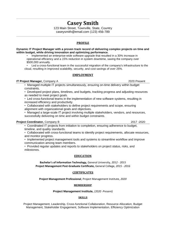 AI, ATS Friendly Resume